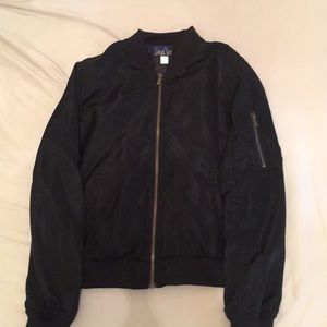 Black Bomber Jacket